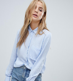 Голубая рубашка с длинными рукавами Pull&Bear - Синий