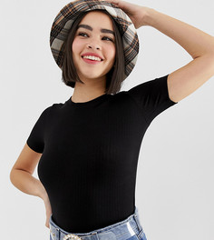 Черная футболка Monki - Черный