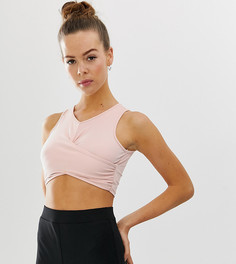 Розовый спортивный бюстгальтер с запахом Missguided - Розовый