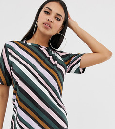 Футболка в полоску в стиле 70-х PrettyLittleThing - Мульти