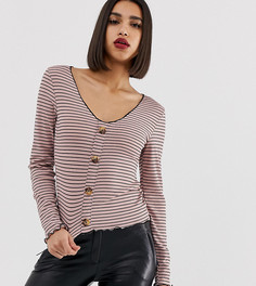 Топ в полоску на пуговицах PrettyLittleThing - Мульти