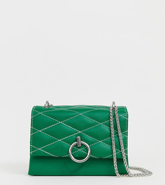 Зеленая стеганая сумка через плечо New Look - Зеленый