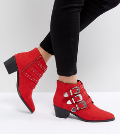 Ботинки в стиле вестерн Miss Selfridge - Красный