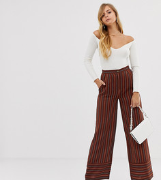Брюки с широкими штанинами в полоску Boohoo - Мульти
