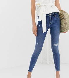 Джинсы скинни с рваной отделкой River Island Amelie - Синий