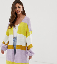 Свободный кардиган колор блок PrettyLittleThing - Красный