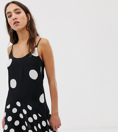 Платье-комбинация в горошек River Island - Мульти