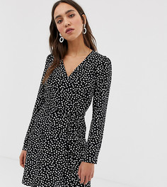 Чайное платье в горошек River Island - Черный
