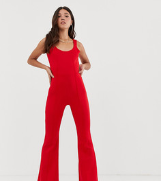 Красный расклешенный комбинезон Missguided - Красный
