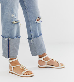 Белые сандалии с плетеной отделкой River Island - Белый