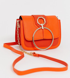 Оранжевая сумка через плечо с кольцом River Island - Красный