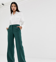 Темно-зеленые брюки в строгом стиле Weekday - Зеленый