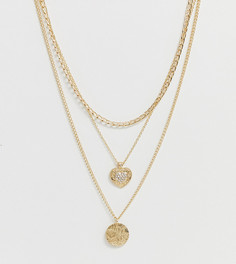 Золотистое многорядное ожерелье Monki - Золотой