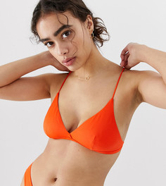 Бикини с треугольными чашечками красного цвета Weekday - Красный