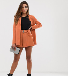 Комбинируемые оранжевые шорты со складками Missguided - Оранжевый