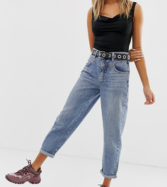 Синие джинсы в винтажном стиле Bershka - Синий