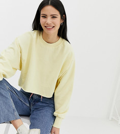 Желтый укороченный свитшот Bershka - Желтый