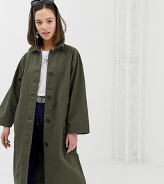 Легкое oversize-пальто цвета хаки Monki - Бежевый