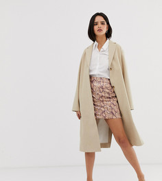 Мини-юбка со змеиным принтом River Island - Коричневый