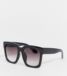 Черные солнцезащитные oversize-очки New Look - Черный
