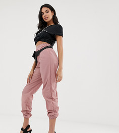 Розовые нейлоновые джоггеры Missguided - Розовый