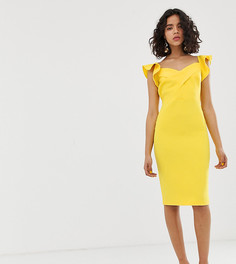 Ярко-желтое облегающее платье River Island - Желтый