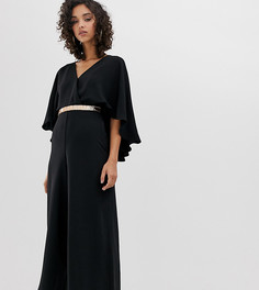 Черный комбинезон с кейпом River Island - Черный