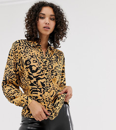 Рубашка с абстрактным леопардовым принтом River Island - Мульти