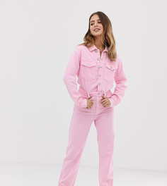 Розовый джинсовый комбинезон Bershka - Розовый