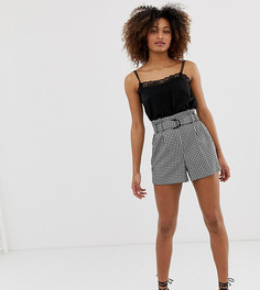 Шорты в клеточку с присборенным поясом Miss Selfridge - Мульти