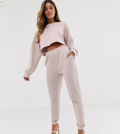 Розовые узкие джоггеры от комплекта Missguided - Розовый