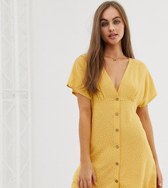 Желтое платье в горошек Pull&Bear - Желтый