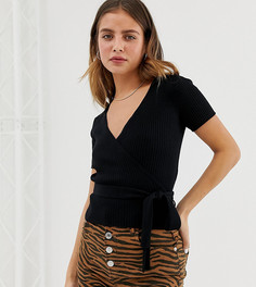 Черный укороченный кардиган Bershka - Черный