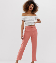 Розовые брюки-сигареты Miss Selfridge - Белый