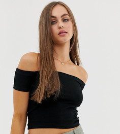 Черный топ с открытыми плечами Pull&Bear - Черный