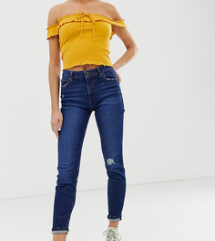 Темно-синие джинсы скинни Bershka - Синий