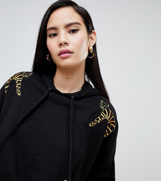 Черный худи с тигром Monki - Черный