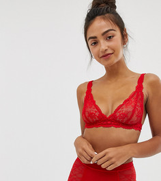 Красный кружевной бюстгальтер Monki - Красный