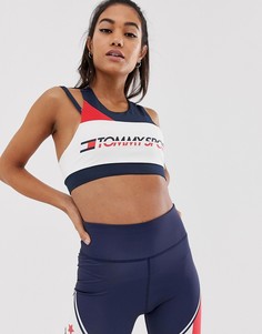 Темно-синий бюстгальтер с логотипом Tommy Hilfiger Sport - Темно-синий