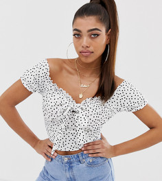 Кроп-топ в горошек Boohoo milk maid - Мульти