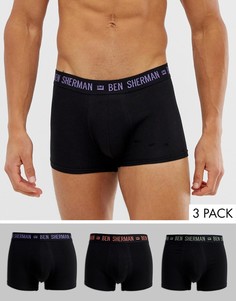 Набор из 3 боксеров-брифов Ben Sherman beaman - Черный