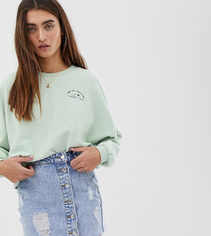 Зеленый фактурный топ с логотипом Pull&Bear - Зеленый