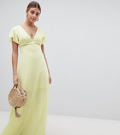 Платье макси с рукавами-кимоно PrettyLittleThing - Желтый