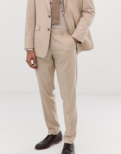 Свадебные облегающие светло-коричневые брюки ASOS DESIGN - Бежевый