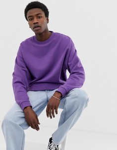 Фиолетовый oversize-свитшот ASOS DESIGN - Фиолетовый