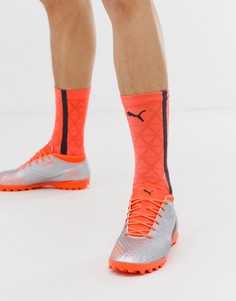 Серебристые ботинки Puma Football One 4 - Серебряный