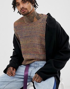 Разноцветный фактурный трикотажный джемпер ASOS DESIGN - Мульти
