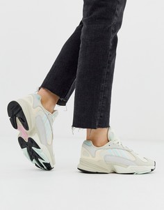 Бежево-мятные кроссовки adidas Originals Yung-1 - Белый