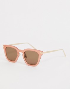 Розовые квадратные солнцезащитные очки ASOS WHITE - Розовый