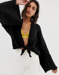 Жакет с широкими рукавами Free People Azalea - Черный